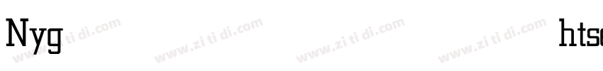 Nyghtserif light字体转换